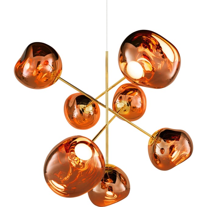 Tom Dixon Smeltkroonluchter Grote hanglamp - koper