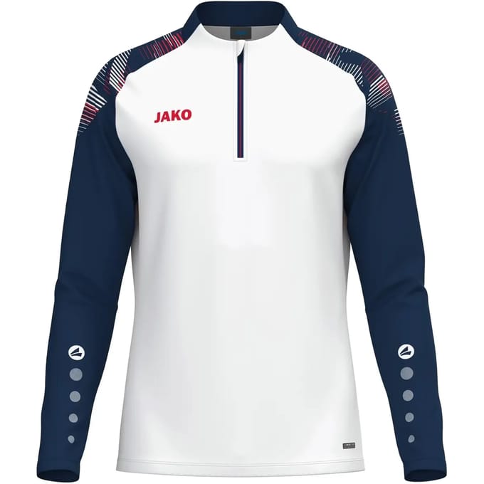 Jako Sonic Ziptop Kinderen - Wit / Marine / Rood | Maat: 152