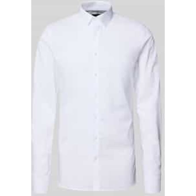 OLYMP No. Six super slim fit overhemd - mouwlengte 7 - wit - Strijkvriendelijk - Boordmaat: 41