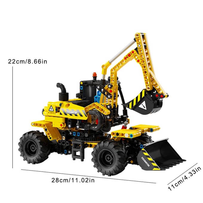 Set de jouets de construction de véhicules d'ingénierie à rétraction 476+ pièces Puzzle d'assemblage Décoration de bureau Cadeaux