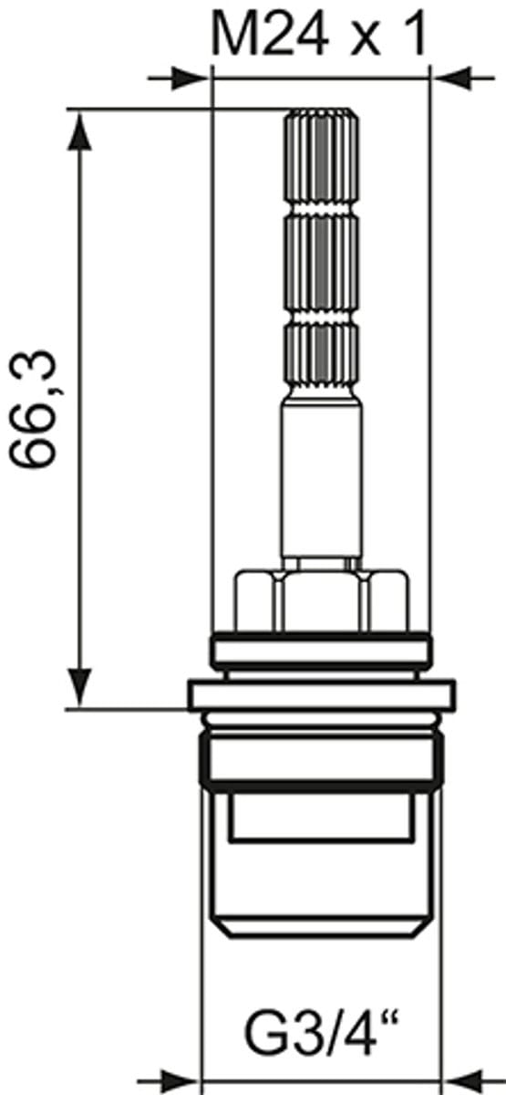 Ideal Standard JADO keramisch bovendeel G3/4, H960935NU, rechtsluitend, H960935NU