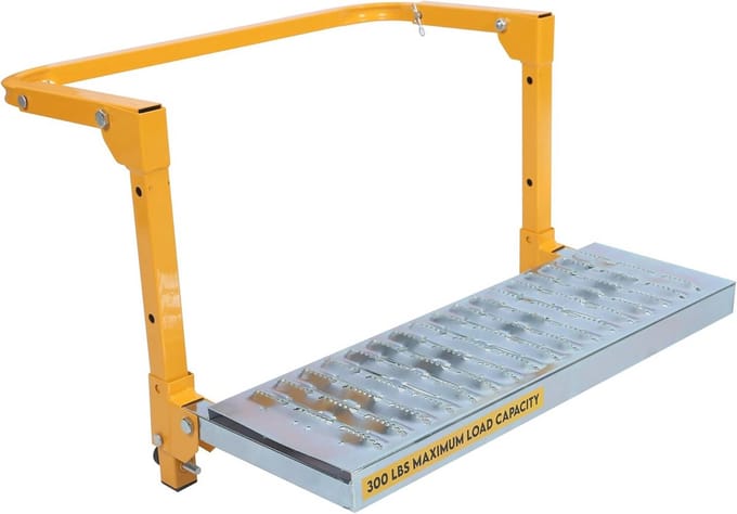 Verstelbare Truck Tire Step met Antislip Platform - Opvouwbaar voor 300lbs Capaciteit