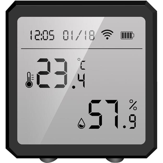 Tuya Smart WiFi Temperatuur-vochtigheidssensor Binnenhygrometer Thermometer APP Afstandsbediening met