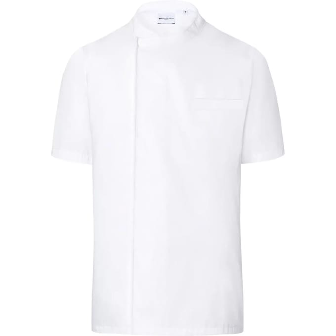 Karlowsky Short-Sleeve Throw-Over Chef Shirt Basic KY122 - White - M