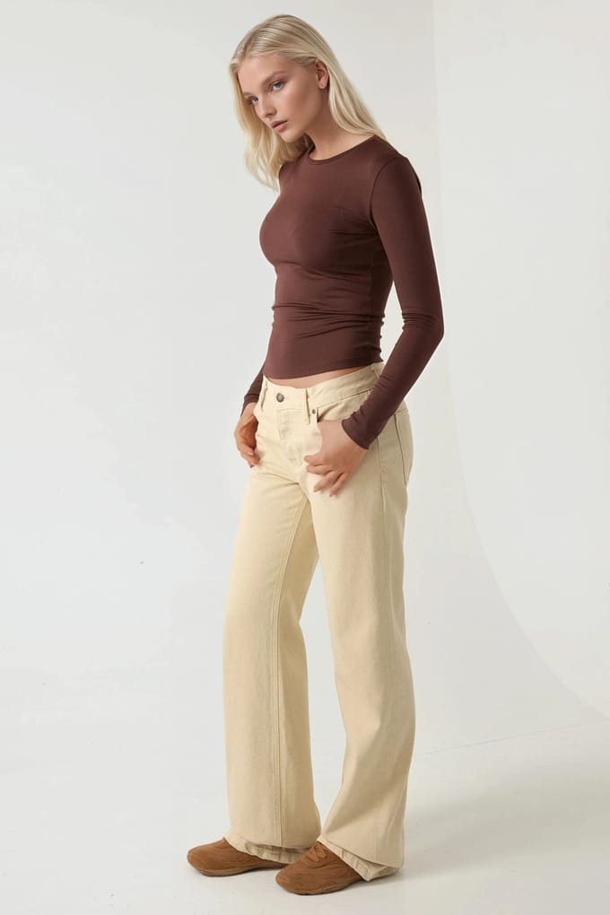Langsleeve Crew Neck T-shirt