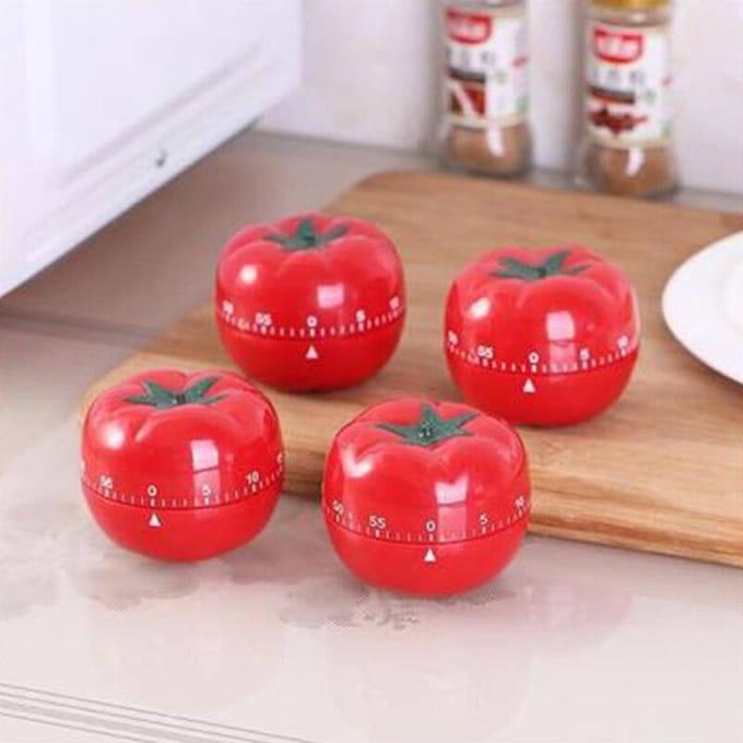 1 st. Rode Tomaten Vorm Keuken Kook Timer Herinnering Wekker Creatieve Leuke Timer Mechanische Timer Duurzame Kook Gadgets rood