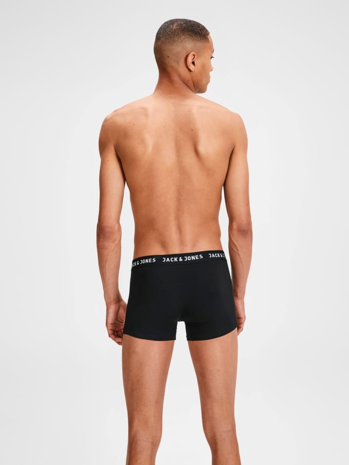 JACK & JONES Heren Kleding: Additionals Jachuey Trunks 5-Pack Noos - XL in Zwart Black & Black & Black & Black