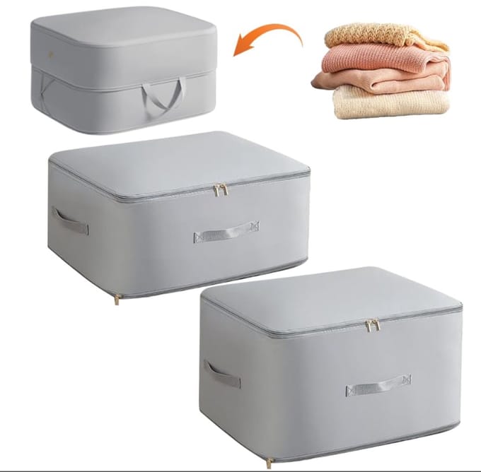 Unyqoos® Set van drie multifunctionele zelfcomprimerende opbergtassen voor huis en reizen