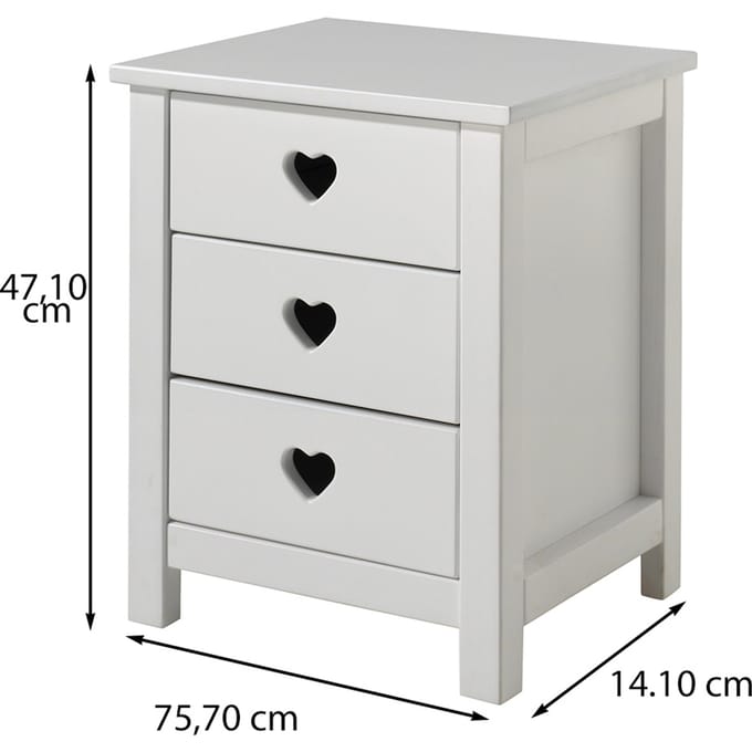Vipack-Nachtkastje-Amori-met-3-lades-hout-wit