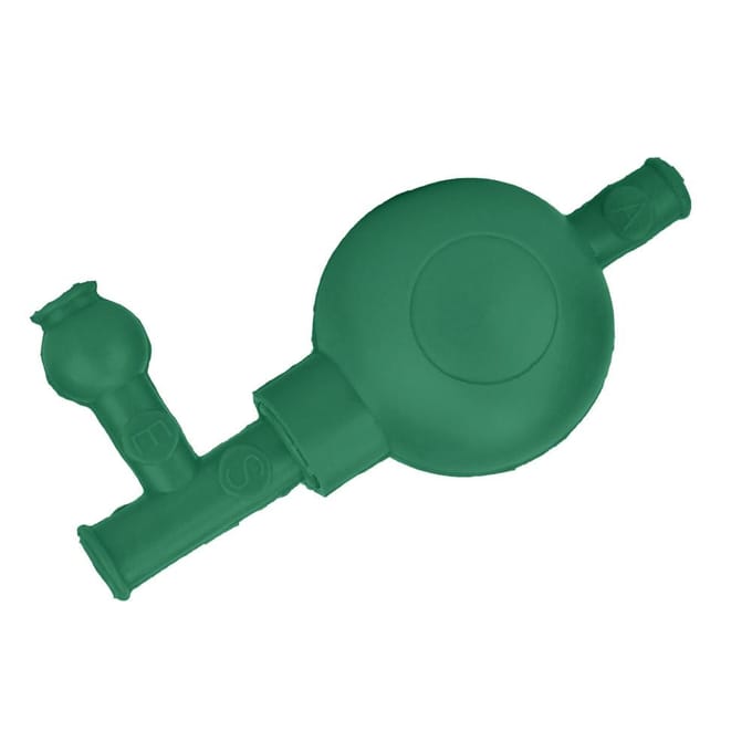 Laboratorium Rubber Zuigbal Veilige Druk Kwantitatieve Pipetvuller met 3 Kleppen (Groen)