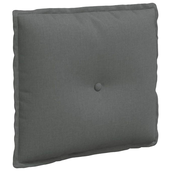 vidaXL - Rugkussen - Donkergrijs - 200 - x - 19 - x - 50 - cm - Stof