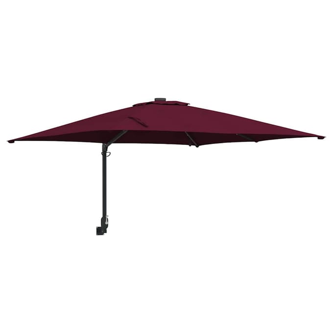 vidaXL - Tuinparasol - Bordeaux - Rood - 248,5 - x - 247,5 - x - 160 - cm