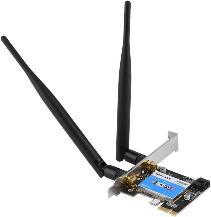 Dual-Band PCIe Wifi & Bluetooth 4.0 Netwerkkaart voor Desktop PC (2.4G/5G)