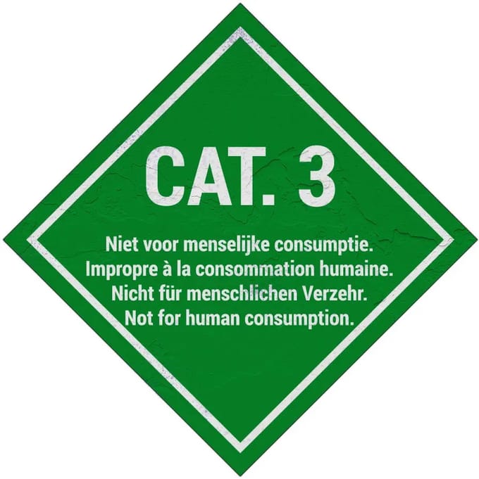 Categorie 3 bord | Sign Again materiaal | 30 x 30 cm