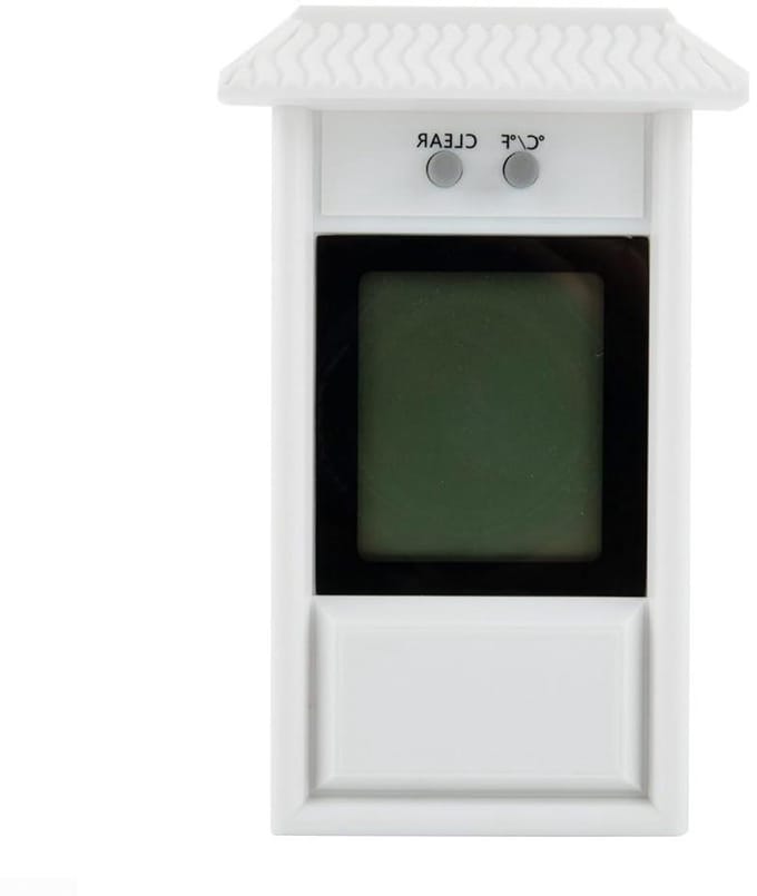Digitale Max Min - Temperatuurmeter - Klimaat Bewaken - Waterdicht IP45 Ontwerp - 13x8x3.2cm - Wit