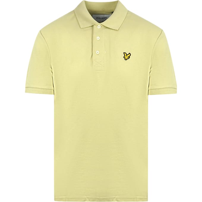Lyle & Scott Natural Green Plain Polo Shirt