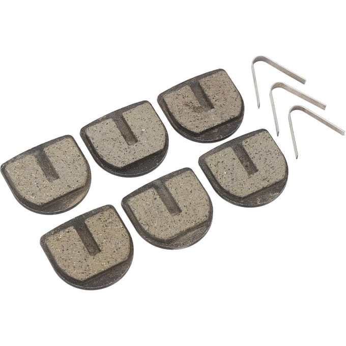 6 STKS Mini Fiets Schijfremblok met Veerclips Betrouwbare Prestaties Vervanging voor 40cc tot 50cc 2 gray