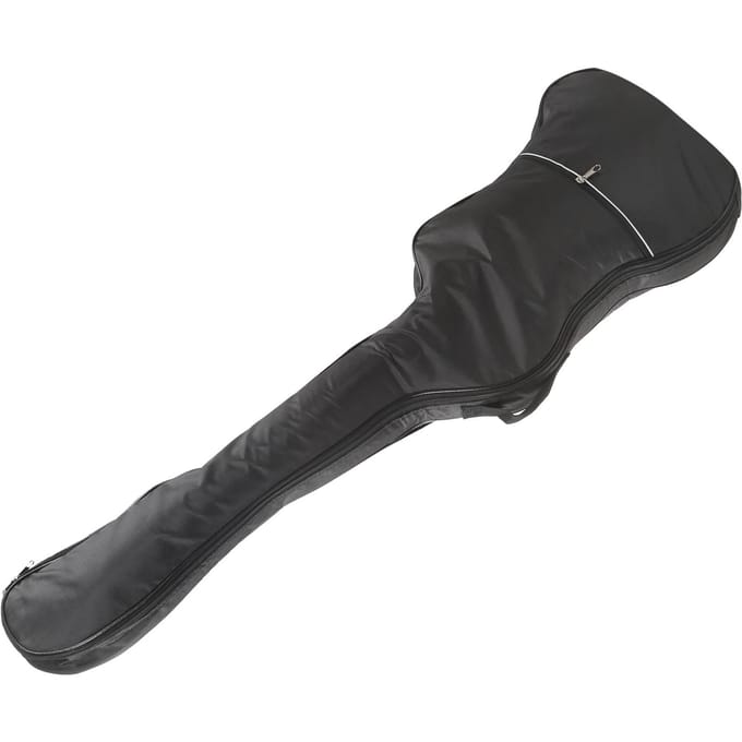 Housse de Guitare Basse Électrique 47 pouces Épaissie Imperméable Double Sangle d'Épaule Réglable Noir black