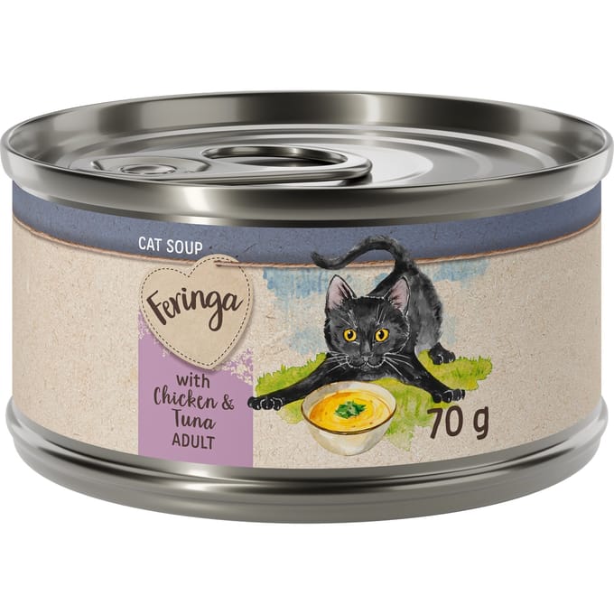 Voordeelpakket Feringa Kattensoep 24 x 70 g - Kip en tonijn
