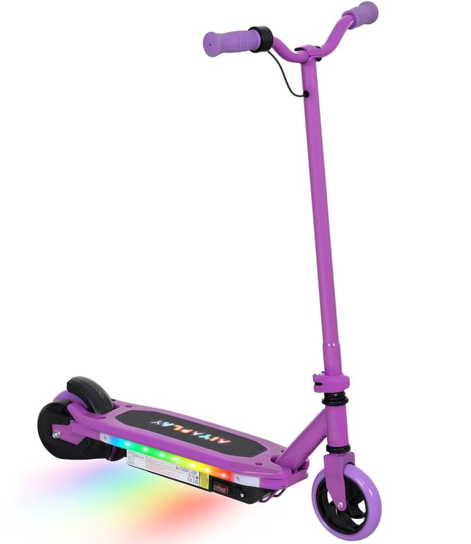 AIYAPLAY Kids E-Scooter - Metaal - 76x46x93cm - Paars