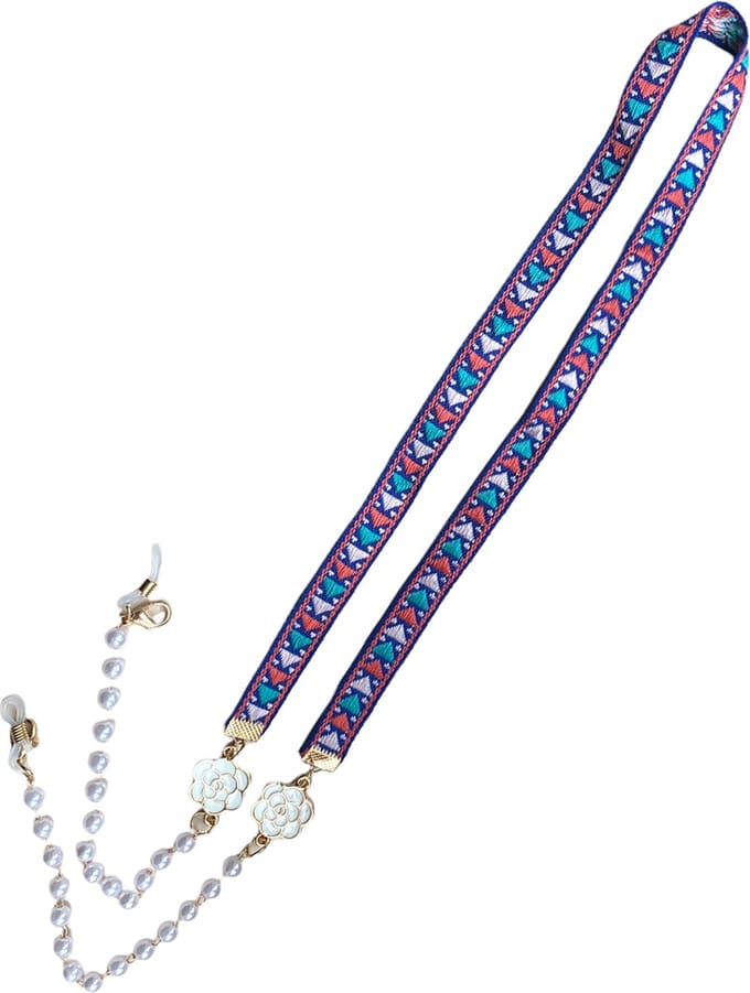 Eyezoo® - Brillenkoord - Brillenketting - Pearly Purper