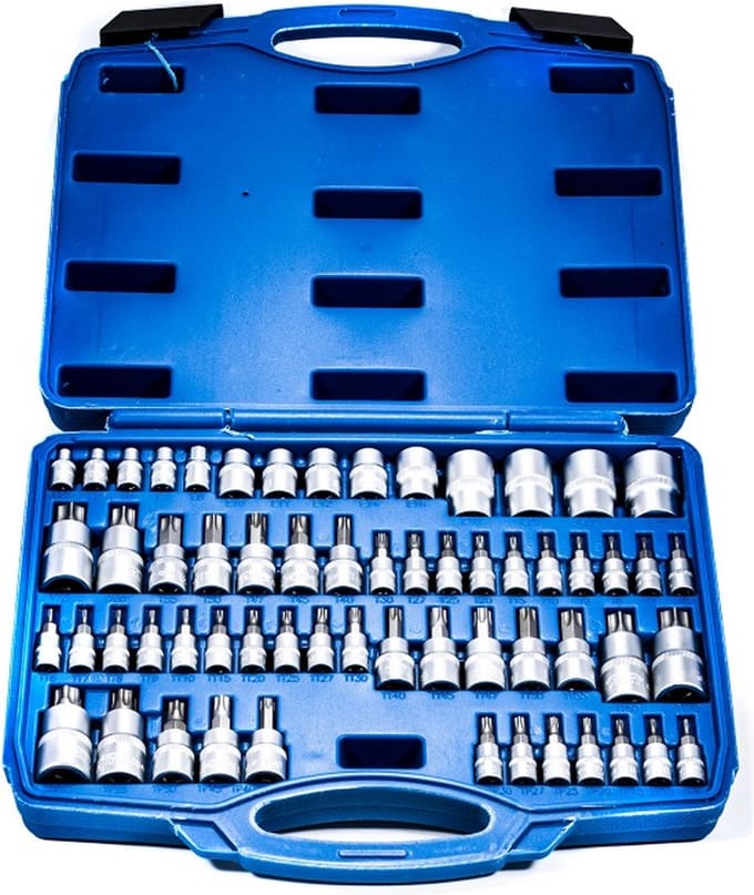 Torxdoppen set - 60 delig - Inwendig en uitwendig - Torx dop - SATRA