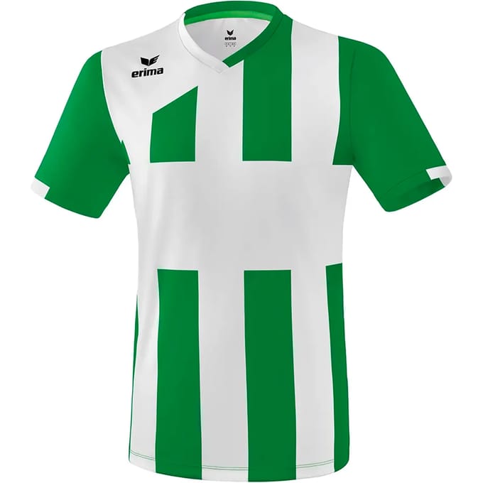 Erima Siena 3.0 Shirt Korte Mouw - Smaragd / Wit | Maat: S