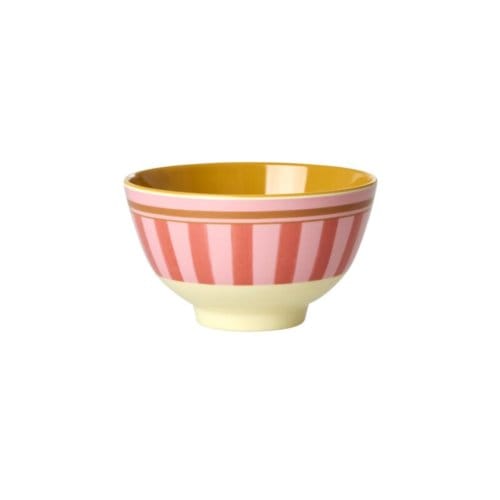 Rice melamine kom met strepen, roze, 300 ml
