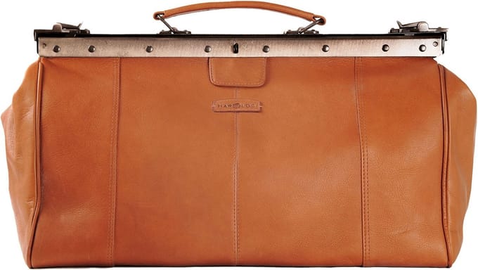 HAROLD'S Leren Schoudertas Country Doctor's Bag Cognac Lichtbruin