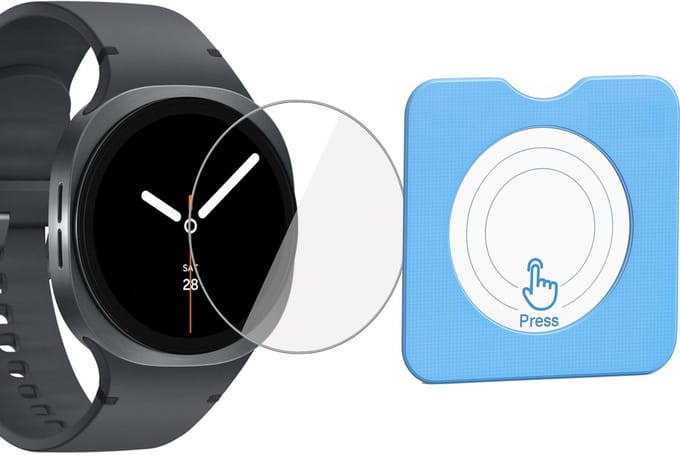 Screenprotector geschikt voor Samsung Galaxy Watch 8 44mm – Gehard Glas Screen Protector + Installatietool