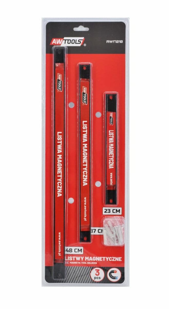 Awtools - Magnetische Strip Set - 3 Stuks - Sterke Magneethouder - Stalen Constructie
