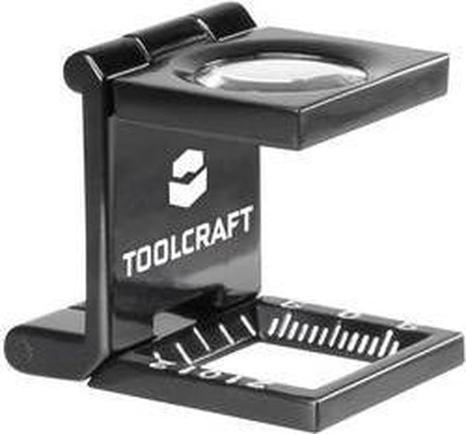 TOOLCRAFT 1505088 Dradenteller Vergrotingsfactor: 10 x Lensgrootte: (Ø) 14 mm