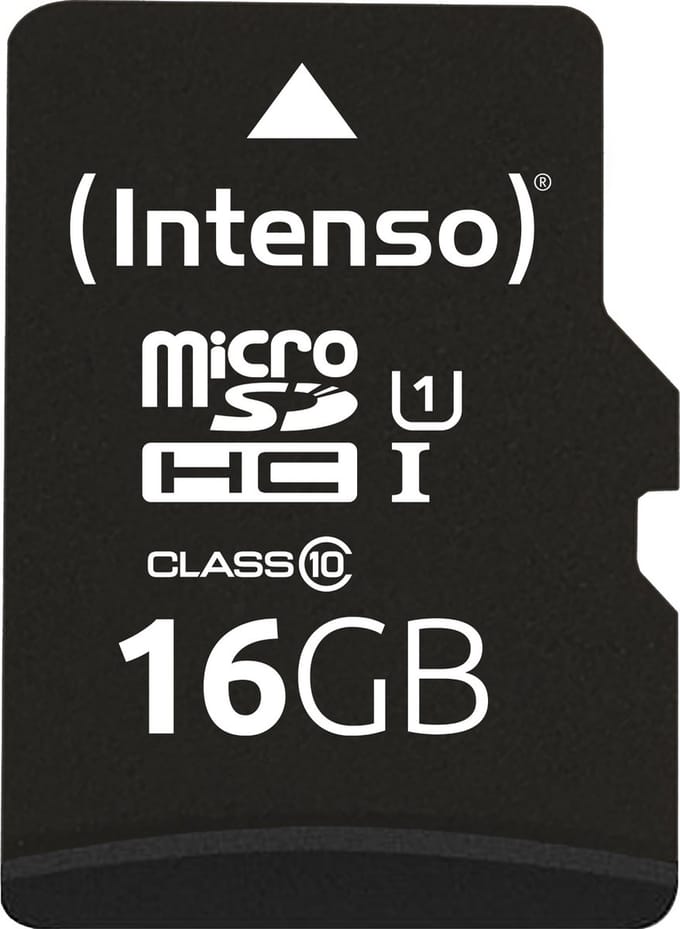 Intenso 16GB microSDHC Performance microSD-kaart 16 GB Class 10 UHS-I Waterdicht