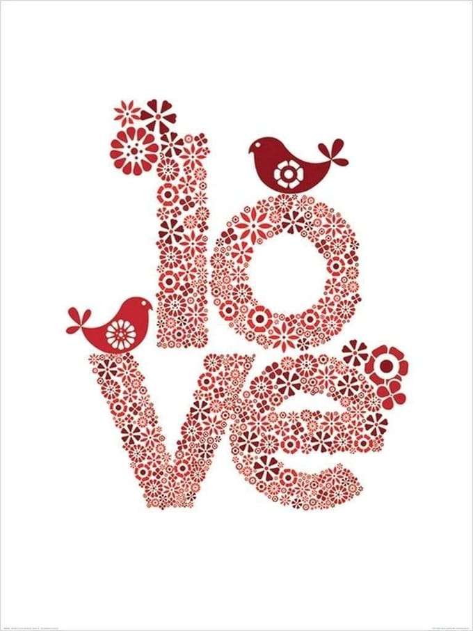 Pyramid Poster - Valentina Ramos Love - 80 X 60 Cm - Multicolor