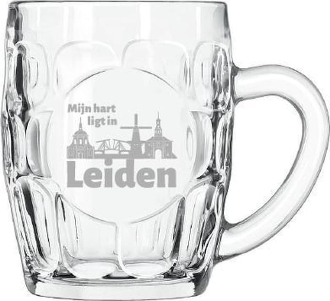 Gegraveerde Bierpul 55 cl Leiden