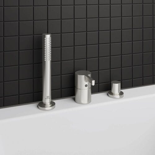 Ideal Standard 3-hole bath faucet for tub edge without spout BC788GN