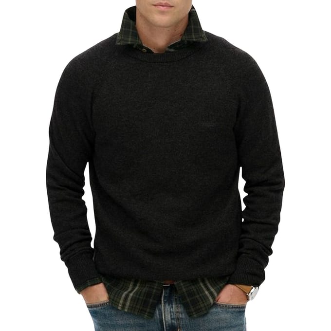 Superdry Wool Blend Jumper Sweater Heren - Maat L