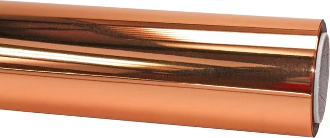 cadeaupapier op rol Koper Metallic Folie – Inpakpapier