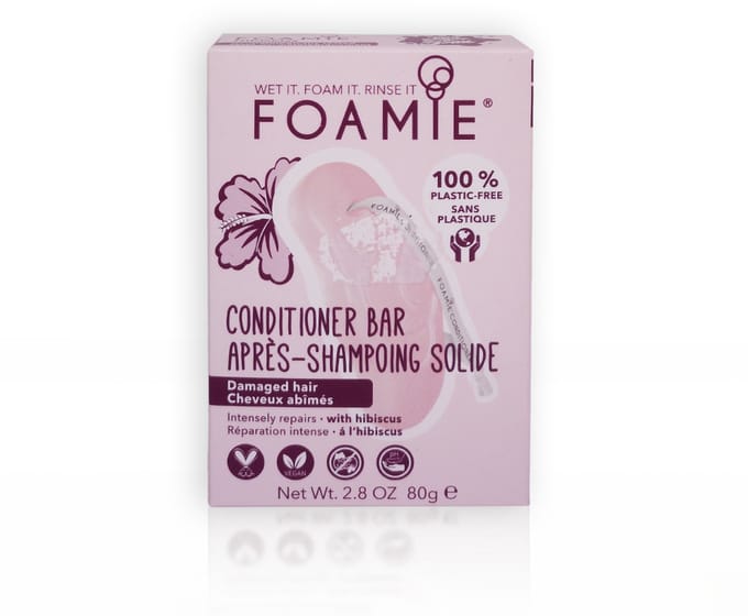 Foamie Hibiscus Conditioner Bar - 80 gram - voor beschadigd haar