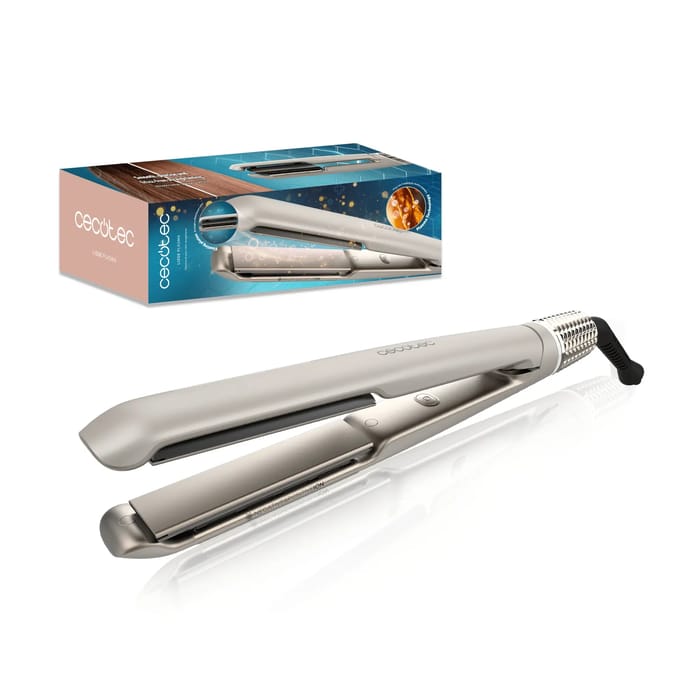 Cecotec Plancha de Pelo Estrecha Lisse Plasma. 45W, Revestimiento de Cerámica, Tecnología Plasma, Placas Flotantes 3D