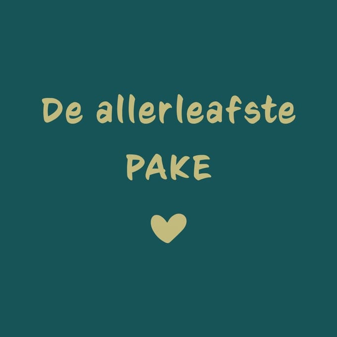 Tegeltje met tekst – "De allerleafste Pake" | Fries cadeau voor opa