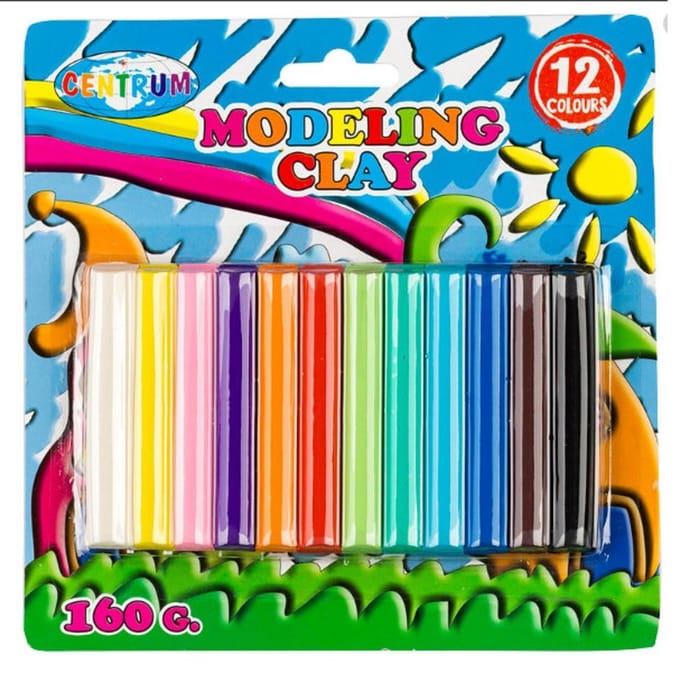 Speelklei 12 verschillende kleuren - klei speelset -