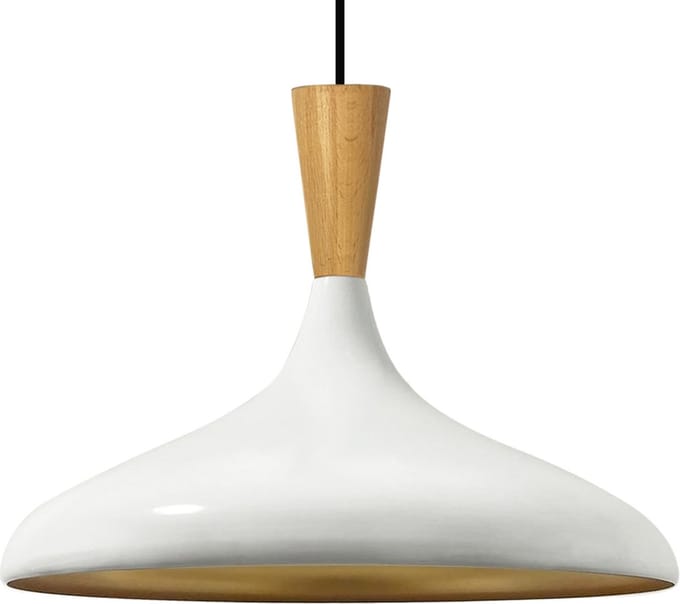 Bamyum Champion Træ Hanger, 35 cm Hanglamp Metaal E27 , Scandinavische Wit Hanglamp