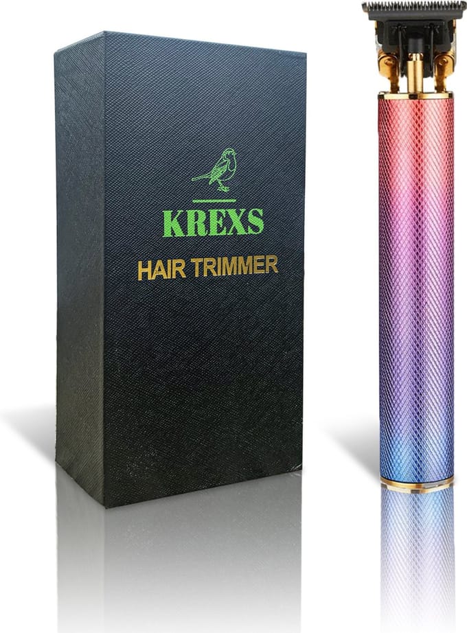 Krexs Rainbow Baardtrimmer - Tondeuse - Trimmer - Scheerapparaat - Baardtrimmer Mannen - Bodygroomer – Baard