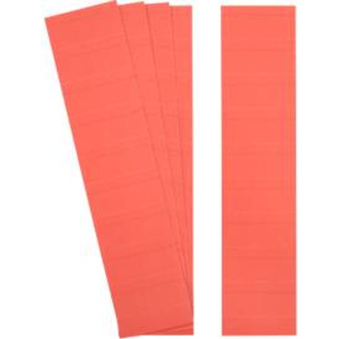 Insteekkaarten voor Ultradex pegboards Planrecord, beschrijfbaar, B 70 x H 32 mm, karton, rood, 90 stuks