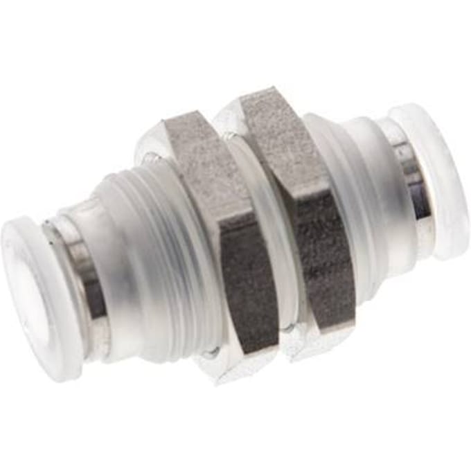 6mm PA Insteekfitting Schotdoorvoer EPDM/PTFE