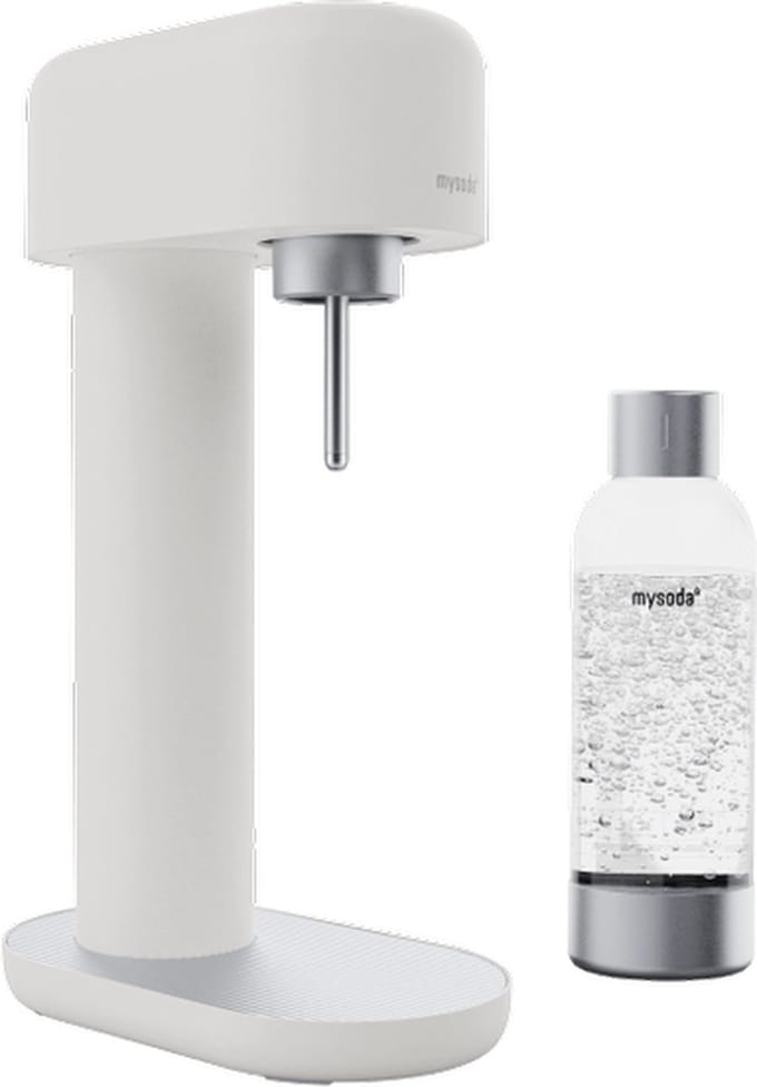 Mysoda Ruby 2 White Silver - aluminium, design bruiswatertoestel