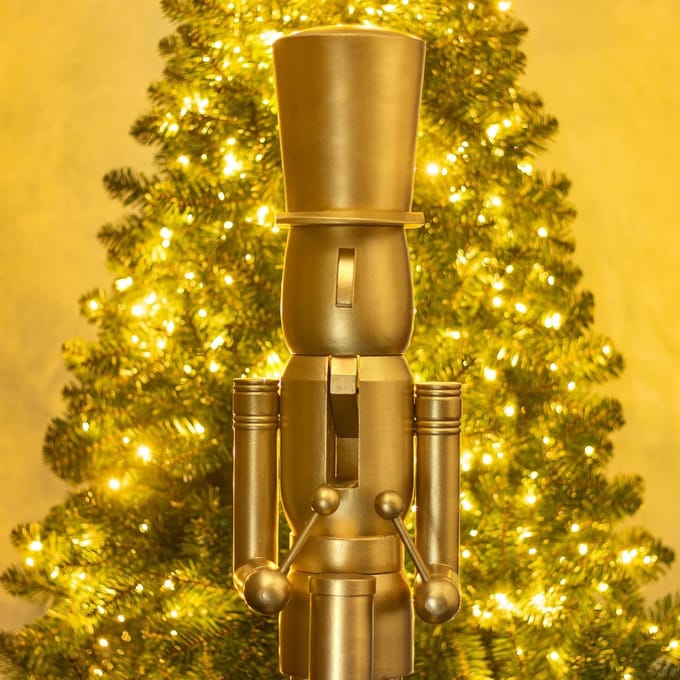 Grote XXL Houten Kerstmis Notenkraker Beeld – 120 cm Hoog