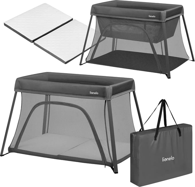3-in-1 Babybed Wieg Box en Reisbedje Lichtgewicht en Compact