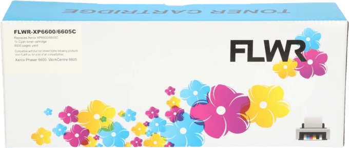 FLWR Xerox 6600/6605 cyaan (Compatible XXL)